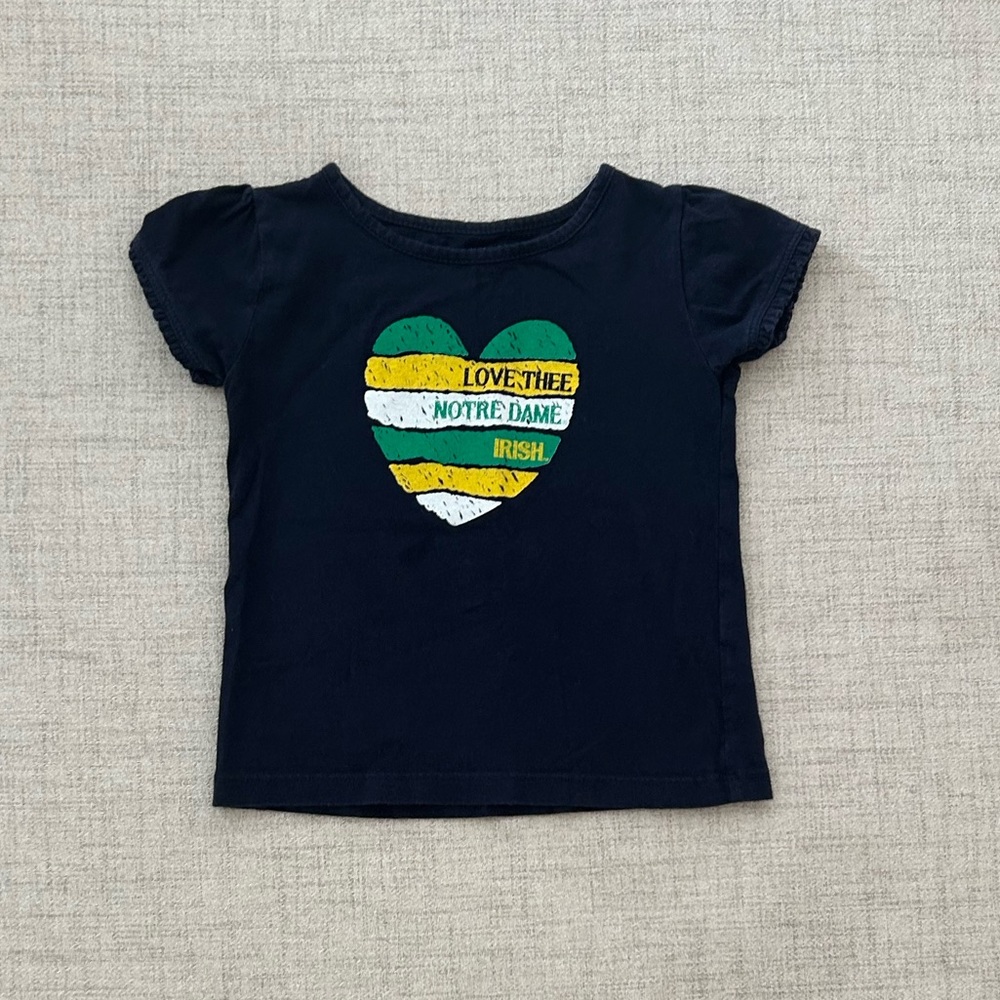 College Kids Girls Notre Dame Tee Size 4T